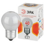 Incandescent lamp ERA P-40-E27-230-FR 40W 230V ball matte E27 color box