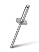 Rivet exhaust open MESSER Stainless steel.steel/Stainless steel.steel Sst/Sst Enlarged side. 4.0X16 mm (pack of 50 pcs.)