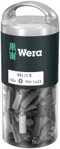 851/1 Z DIY 100 PH 1 набор бит, вязкая твёрдость, хвостовик 1/4" C 6.3, 100 шт, PH 1 x 25 мм, с держателем-еврослот
