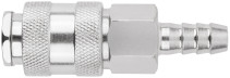 Quick-release adapter with 10 mm herringbone shut-off valve