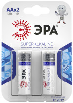 Батарейки ЭРА LR6-2BL SUPER Alkaline