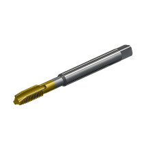 Метчик М5х0,8 машинно-ручной 6H Р6М5К5 сквозной TIN L=70 мм DIN371 TTT00105080 Beltools