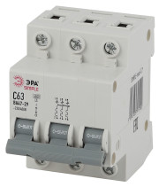 Автоматический выключатель ЭРА SIMPLE SIMPLE-mod-27 ВА 47-29 3P 63А кривая C 4,5кА