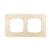 2-post frame, natural glass (cream) LK80