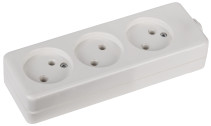 ERA K-3 block 3 sockets without grounding white