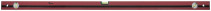 Optima level, 3 eyes, red body, milled working face, 1200 mm scale