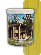 Impregnation for wood Kraskovar Eco Lazur Lemon yellow 9 l.