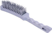 6-row metal brush with plastic handle (Avtodor) 44016