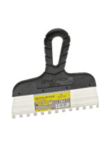 Шпатель зубчатый нержавеющий 200 мм, зуб 8х8 мм, ЧЕГЛОК (70)