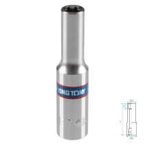 Головка торцевая TORX Е-стандарт 1/4", E7, L = 50 мм KING TONY 227507M