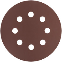 Круги шлифовальные с отверстиями (липучка), алюминий-оксидные, 125 мм, 5 шт. Р 1500