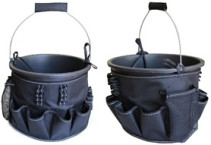 Tool organizer with 10-12 L bucket attachment