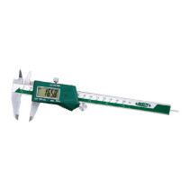Digital caliper with cylindrical depth gauge dimension 0-150 mm / 0-6
