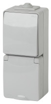 Выключатель ЭРА Эксперт 11-7607-03 IP65 16A-10AX-250В ОУ серый