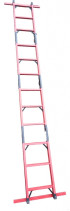 LSPTS-4x1.0-1.0P-A fiberglass ladder transformed into a stepladder with an abrasive coating of steps