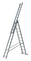 Aluminum 3-section universal 4-step ladder. (3x4) Pros