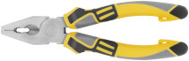 Плоскогубцы комбинированные "Смарт", трехцветные прорезиненные ручки, никелевое покрытие 180 мм