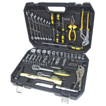 Набор инструмента ER-80072 1/4"&1/2"DR 6-гранный 72 предмета ЭВРИКА 1/2