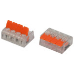 ERA terminal NO-225-351 universal 221-414 compact with levers 4-wire 0.2-4 mm2 pack of 20 pcs