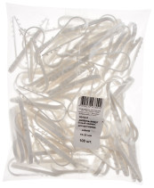 Дюбель-хомут для крепления кабеля 19-25 мм белый (нейлон), (фасовка 100 шт.)