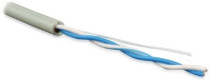 UUTP1-C5-S24-IN-PVC-GY-500 (500 м) Кабель витая пара, неэкранированная U/UTP, категория 5, 1 пара (24 AWG), одножильный (solid), PVC, –20°C – +75°C, серый