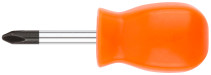 Screwdriver "Economy", CrV steel, plastic orange handle 6x38 mm PH2