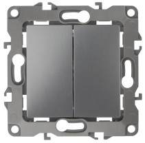 ERA Series 12 12-1112-12 Crossover Double Switch, 10AH-250V, Graphite