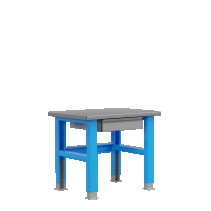 Industrial Metal Table 1000 mm PLC (RAL5015 and RAL7037) 115001