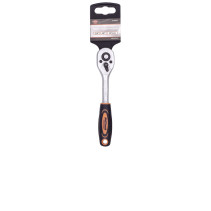 Трещотка 1/4" 45-зубцов 155мм с двухкомпонентной рукояткой AV Steel