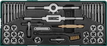 AG10001SP Set of taps and dies with accessories 40 items (bed)