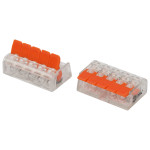 ERA terminal NO-225-352 universal 221-415 compact with levers 5-wire 0.2-4 mm2 pack of 20 pcs