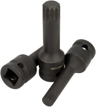 Головка торцевая ударная M18 (DR1/2") внешний SPLINE (АвтоDело) 39493