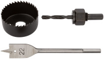 Padlock drills, set of 3 pcs. (22/54 mm)