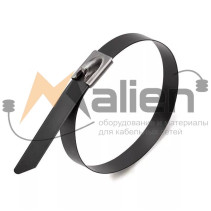 Polymer-coated steel ties STS-P (AISI 304) 4.6x150 mm, 100 pcs. MALIEN