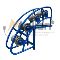 RCU 4-120A angular cable guide roller, aluminum coils (cable diameter up to 120 mm, roller load up to 200 kg) MALIEN
