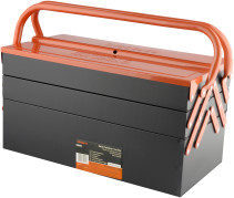 The tool box is metal. 400mm (Car Seat) (44214)