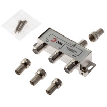TV divider ERA D-F-05 3 branches for the F connector included 4 F connectors 5-1000 MHz package 1 pc