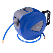 Pneumatic hose 8x12 mm, 10 m, on an automatic coil, PVC composite, 1/4" thread MASTAK 684-08110HR