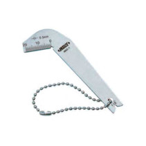 A template for measuring the angle of sharpening drills