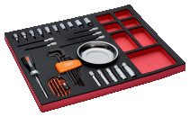 Fit&Go Набор торцевых головок 1/2" + биты + шестигранники в ложементе, 62 предмета