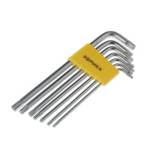 Набор ключей TORX ER-25107LT: Г-образных удлиненных T10-T40 7пр. ЭВРИКА /1/12/60