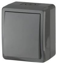 Выключатель ЭРА Эксперт 11-1401-03 IP54 10АХ-250В ОУ серый