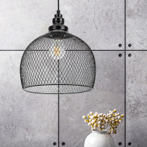 ERA PL7 BK pendant lamp for E27 lampshade height 280mm suspension 720mm black