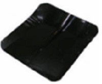 Лопата снегоуборочная ЛЗ стальная с планкой, 360*380мм