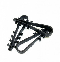 Dowel clamp (nylon) MX 11x18 (black)