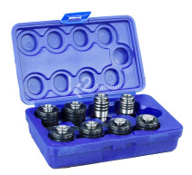A set of threading heads for manipulators ETM-16/PTM-16, GTM12, ISO 529, M3-M16, 8 pcs.