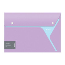 Envelope folder with 2 buttons Berlingo "xProject" A4, purple/blue, 300 microns