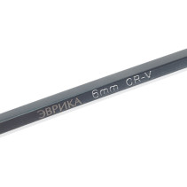 Ключ шестигранный 6мм ER-76506XL: Г-образный экстрадлинный с шаром ЭВРИКА /1/12/60