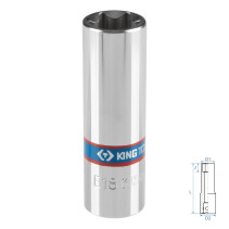 Головка торцевая TORX Е-стандарт 3/8", E18, L = 63 мм KING TONY 327518M