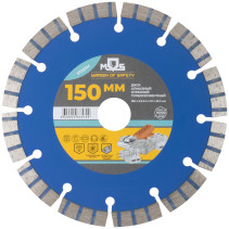 Диск отрезной алмазный турбо-сегментный, 150 x 2,3-2,4 x 10 x 22.2 мм